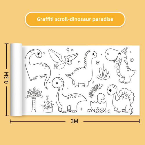 Paraíso Dos Dinossauros Sem Cola 30 Cm * 3 Metros - Crianças