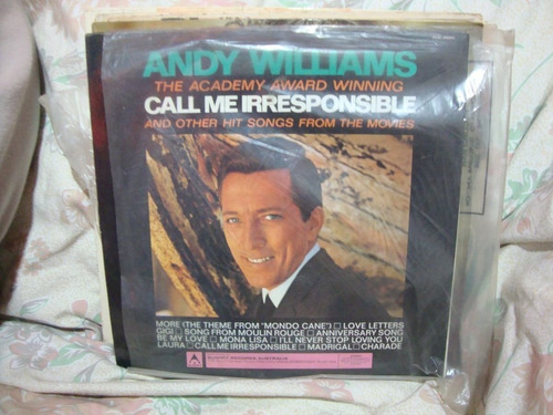 Vinilo Andy Williams Call Me Irresponsible Si1