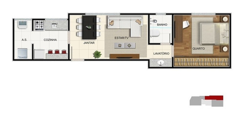 Imagem 3 de 14 de Apartamento 01 Quarto Funcionários-bh - 4096
