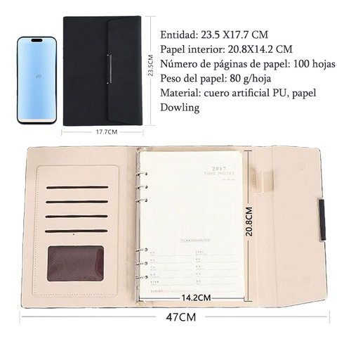 Bolsa De Carpeta Con Cremallera Carpeta Planner A5