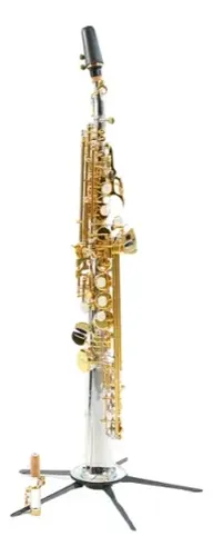 さば  Sax Soprano Sebastian Bb Prata Com Chaves Dourada Sss-s818sg