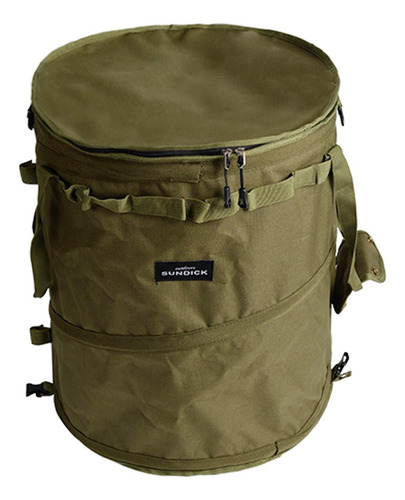 Cubo De Basura For Acampar Al Aire Libre, Verde 41cmx47cm