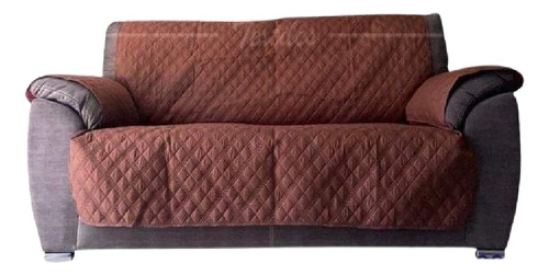 Funda Love Seat Costura Greca/ Chocolate-caki