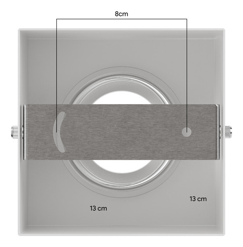 Spot Par20 E27 Sobrepor Em Alumínio Para Teto Beiral Branco Mf2044 + Led 6.5w Branco Frio Mega Forte Iluminação