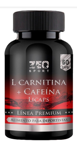 L Carnitina + Cafeina - 60 Capsulas - Zeo Sport Premium 