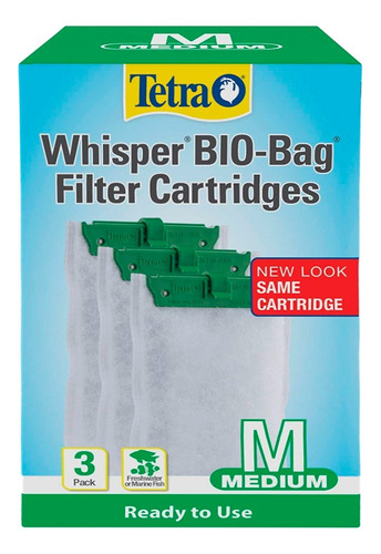 Tetra Cartucho De Filtro Bio-bag Mediano Para Acuario 3 Pack
