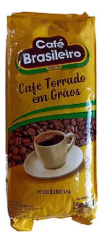 Café Torrado em Grãos Tradicional Café Brasileiro Pacote 5kg