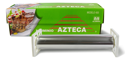 Papel Aluminio Verde Mod. 400 Azteca Con Cortador - 6 Pzas