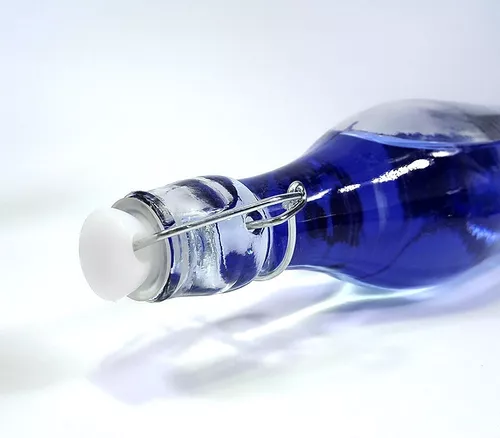 Botella De Vidrio Tapa Hermetica Rebatible 1l Bebidas Set X3