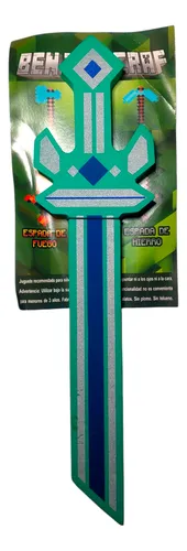 Combo Minecraft Armas Goma Eva X8 Espadas Hacha Pico Pala