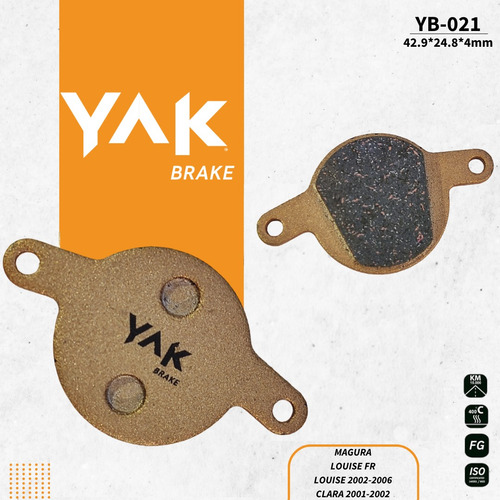 Pastilla De Freno Bicicleta Magura Louise Clara, Yak Brake