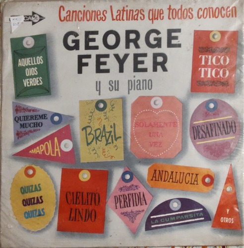 Vinilo Lp  George Feyer Y Su Piano (xx608