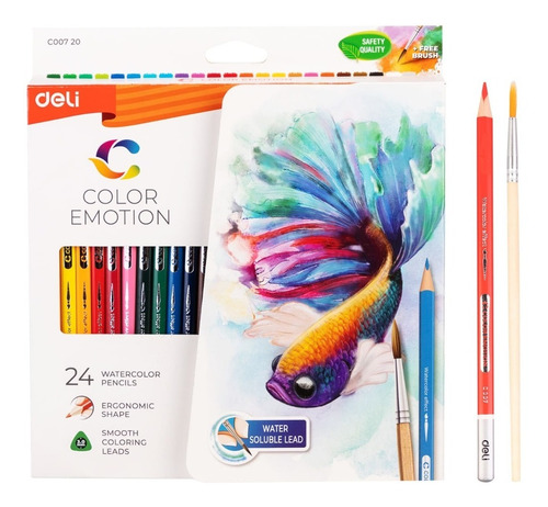 Set Lapices Colores Acuarelable Pro 24 Colores Arte Y Dibujo