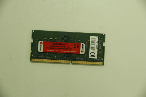 Memória Ram Notebook Ddr4 4gb 2666mhz Keepdata Kd26s19/4g
