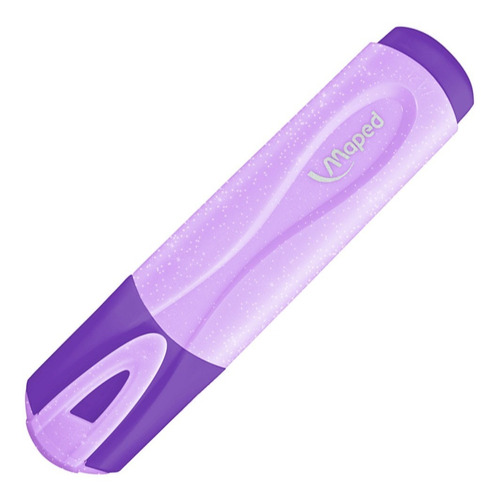 Caneta Marca Texto Glitter Pastel Maped Cor Roxo