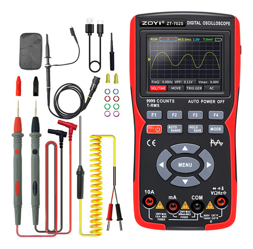 Z Multímetro De Osciloscopio Digital 2 En 1 Con Frecuencia