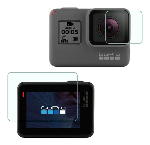 Vidrio Protector Gopro 5 6 7 Hero Black Lente Pantalla Glass