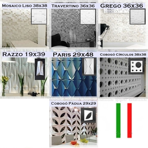 Forma De Gesso 3d Cimentício Abs Molde Pra Placa Parede 3d