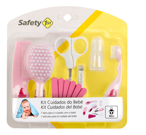 Kit Completo P/ Cuidados Com Bebê Safety 1st Rosa 7itens 0m+