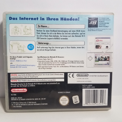 Juego Nintendo Ds Browser - Navegador - Fisico (Usado)