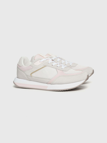 Tenis Essential Elevated De Ante Beige Tommy Hilfiger Mujer