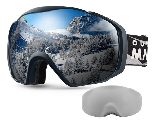 Outdoormaster Gafas De Esqui Con Cubierta, Gafas De Nieve Ot