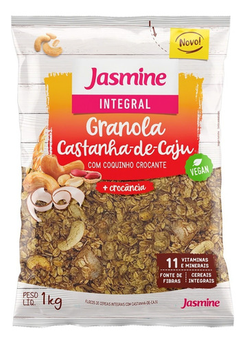 Granola Castanha-de-Caju Jasmine Pacote 1kg