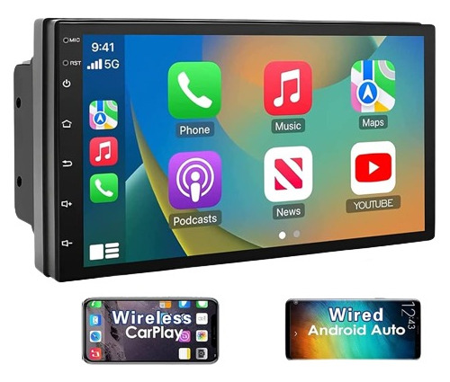 Radio Android Pantalla De 7 Pulgadas Carplay Bluetooth 2din