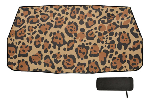 Paragua Estampado Leopardo Negro Marron Bolaz Parasol Para