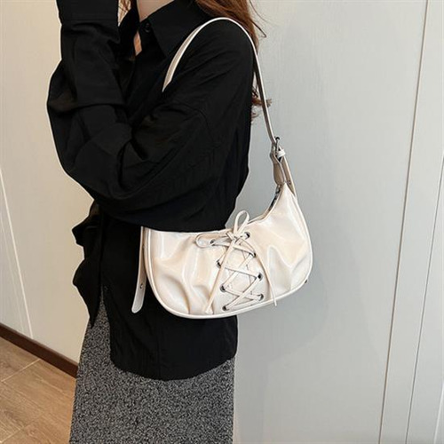 Bolso Hombro En Forma Media Luna Para Mujer, Bolso