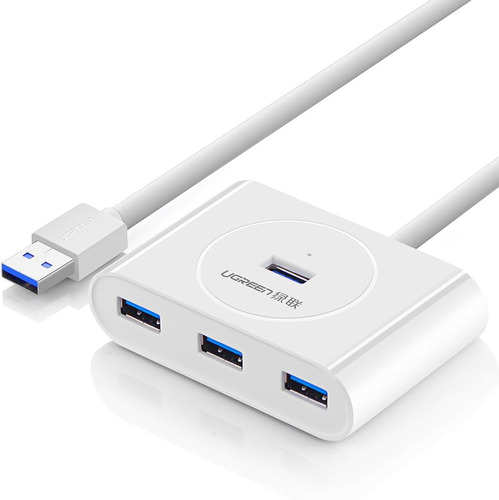 Ugreen 20283 Usb Hub 4 Puertos Usb 3.0 1m Blanco 5gbps