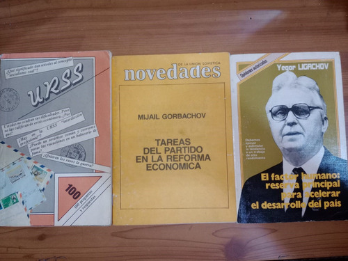 Pack 3 Ejemplares Urss Gorbachov Ligachov