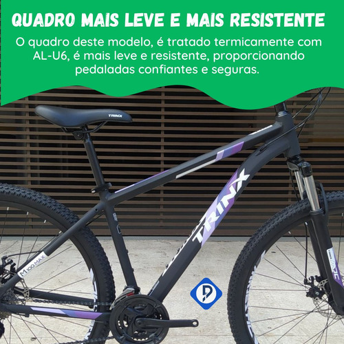 Imagem 3 de 8 de Bike Trinx M100 Max 17 Freio Disco Mecânico Shimano Tourney