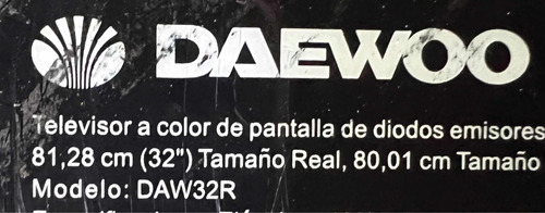 Tiras Leds Daewoo Daw32r 4708-k320wd-a1113n51 Hosp Pant* (Usado)