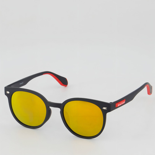 Óculos De Sol Hang Loose Symbole C4 Preto E Vermelho Desenho