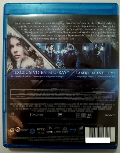 Inframundo 5 Underworld Guerras De Sangre Bluray Original (Usado)