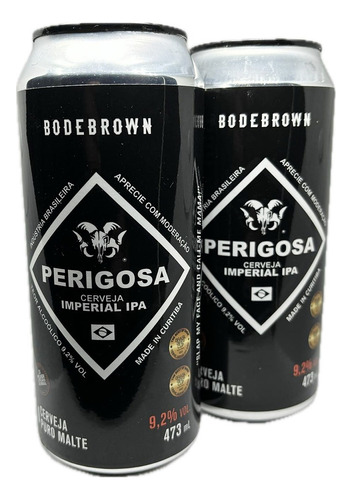 2 Cervejas Perigosa Bodebrown Imperial Ipa 473ml Pale Ale