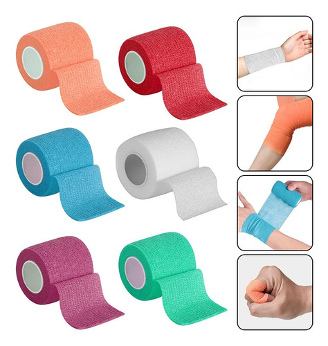 Pack 3 Tape Kinesiologico 5cm X 5 Mts Vendaje Neuromuscular