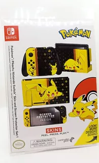 Skin Pikachu Nintendo Switch + Protector De Pantalla Origina