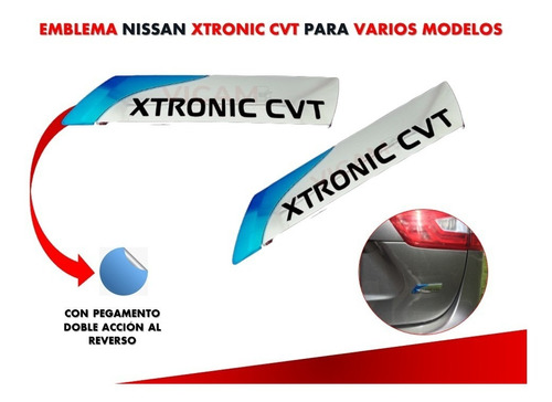 Emblema Para Cajuela Nissan Xtronic Cvt Varios Modelos