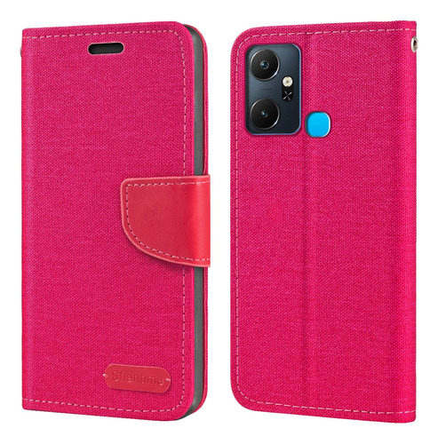 Funda Para Infinix Smart 6 Plus India Tipo Cartera Cuero Tpu