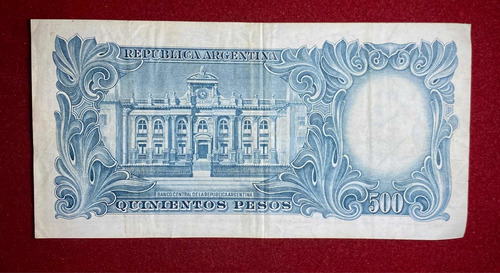 Billete 500 Pesos San Martin Joven 1964 Bottero 2112 M$n Arg (Usado)