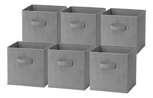 Pack 6 Cajas Cubo Organizador Plegables Closet Ropa