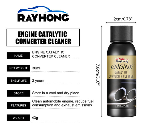 Limpiador De Motores, 30 Ml, Limpiador De Convertidores Cata