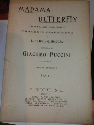 Madama Butterfly - Libreto De Opera - L297