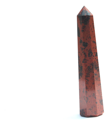 Obelisco De Obsidiana De Caoba Azabache De 3 Pulgadas Aprox.