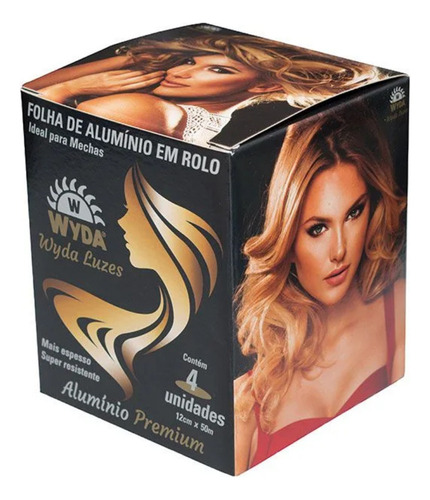 Rolo Papel Alumínio Mechas Luzes Reflexo 12cm X 200 Metros
