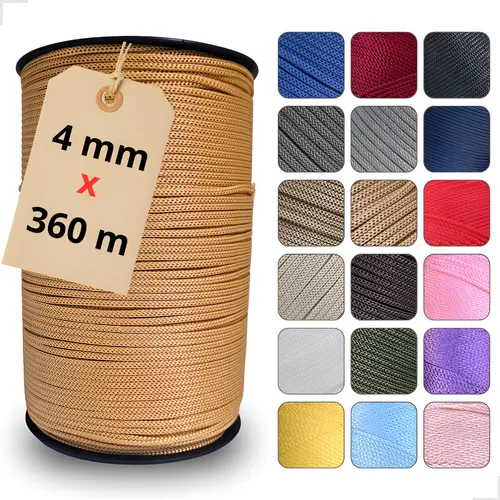 Fio Náutico 4mm 1kg 360m Polipropileno Macramê Bolsas Crochê