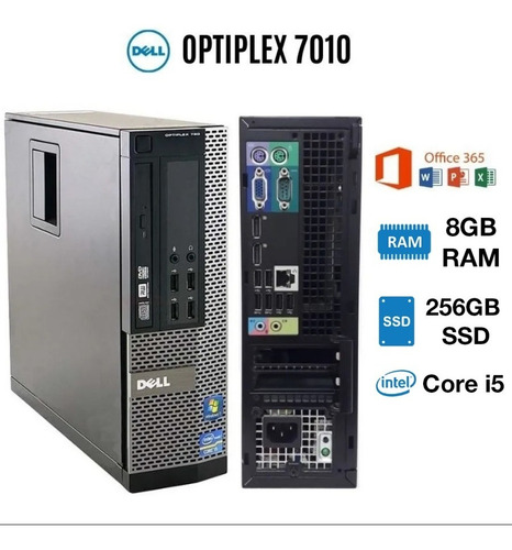 Cpu Dell 7010 Processador Core I5 8gb Ram 256gb Ssd (Usado)