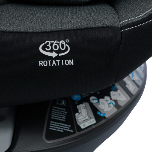 Cadeira Para Auto Gray Com Giro 360 E Isofix De 0 A 36kg